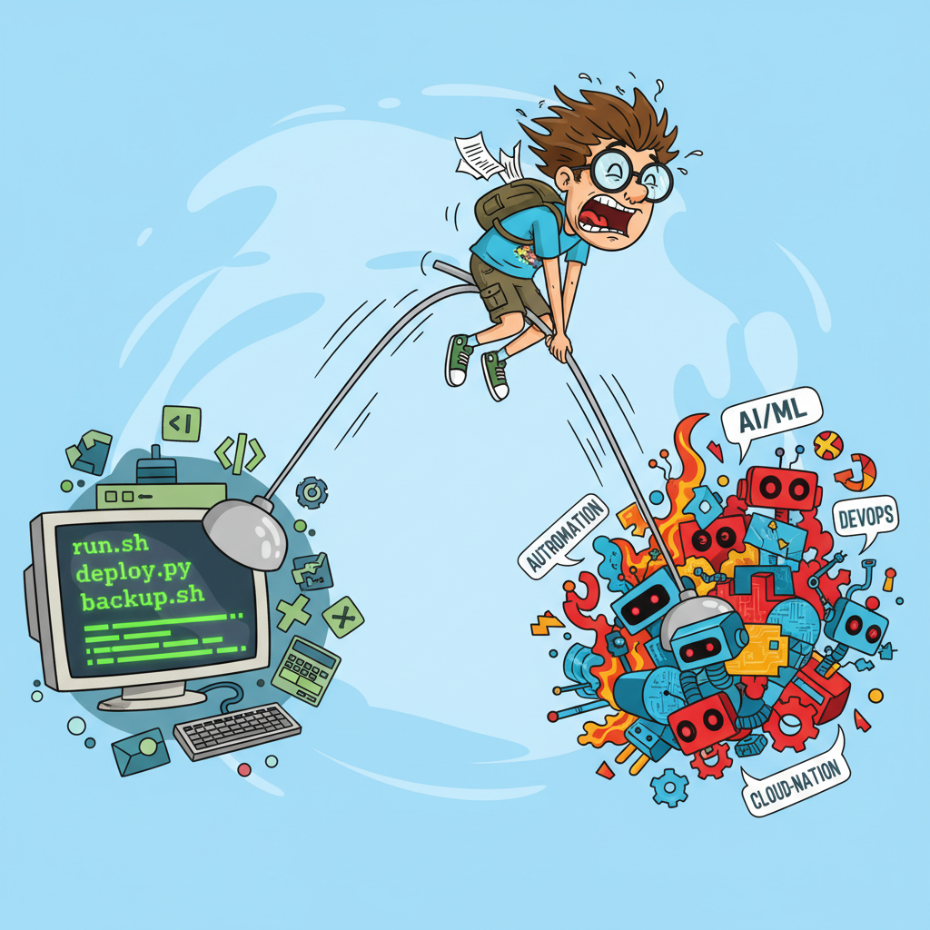 The Boring Middle: Why AI Agents and Shell Scripts Both Win